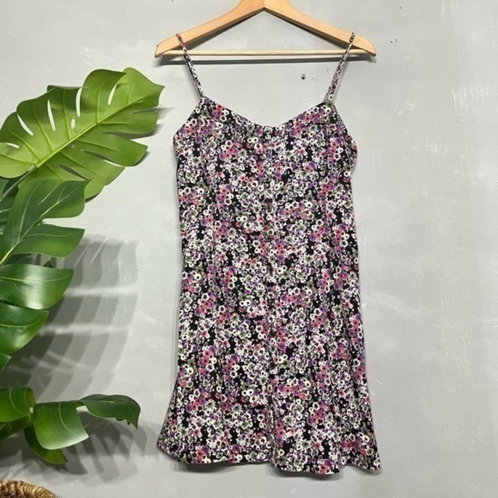 3/$30 _  AMERICAN EAGLE | floral mini dress button down spaghetti straps  XS